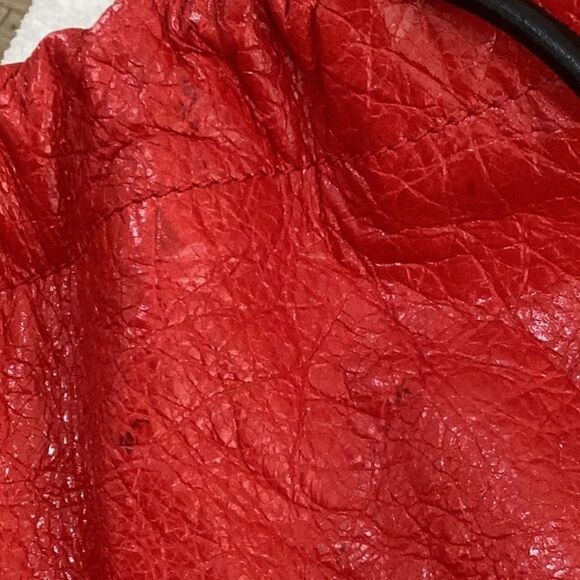 BALENCIAGA Agneau Locker Arena Backpack Red/ dust bag, Great cond. minor flaws - Picture 12 of 13